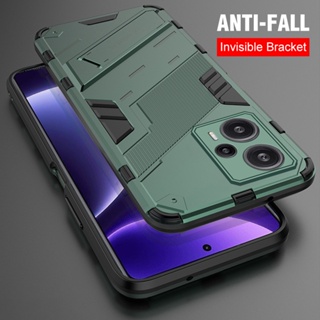 P-K Armor Shockproof Shell For Redmi Note 12S 4G Bracket Casing Stand Cover For Xiaomi Redmi Note 12 Turbo Note12 Pro+ 5G 4G