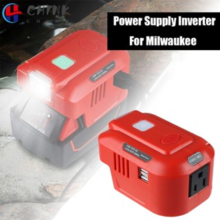 Chink อะแดปเตอร์แปลงแบตเตอรี่ Li-ion พร้อมไฟ LED ทนทาน สําหรับแบตเตอรี่ Milwaukee 18V