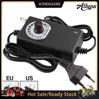 [COD]➤ อะแดปเตอร์มอเตอร์ควบคุมแรงดันไฟฟ้า 3V-12V 2A 24W ปลั๊ก US EU ปรับได้