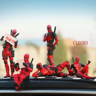 Cleoes โมเดลฟิกเกอร์ รูปปั้นการ์ตูนซุปเปอร์ฮีโร่ Deadpool สร้างสรรค์ สําหรับตกแต่งบ้าน