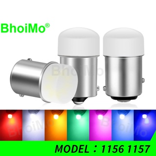 Bhoimo หลอดไฟเลี้ยว ไฟหยุด ไฟเบรกกลางวัน 9SMD LED DRL 1156 P21W BA15S 1157 P21/5W BAY15D 3014 DC12V สําหรับรถจักรยานยนต์