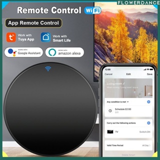 ใหม่ Tuya Smart Wifi Ir รีโมทคอนโทรล Universal อุณหภูมิความชื้นเซนเซอร์สำหรับเครื่องปรับอากาศพัดลมทีวีดีวีดีเสียง Alexa Google Home Smart Life ดอกไม้