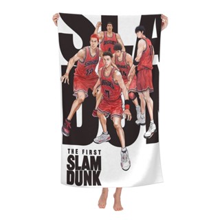 Slam DUNK ผ้าขนหนูอาบน้ํา 80 * 130 ซม. เป็นมิตรกับผิว ผ้าขนหนูชายหาด กลางแจ้ง ขนาดใหญ่