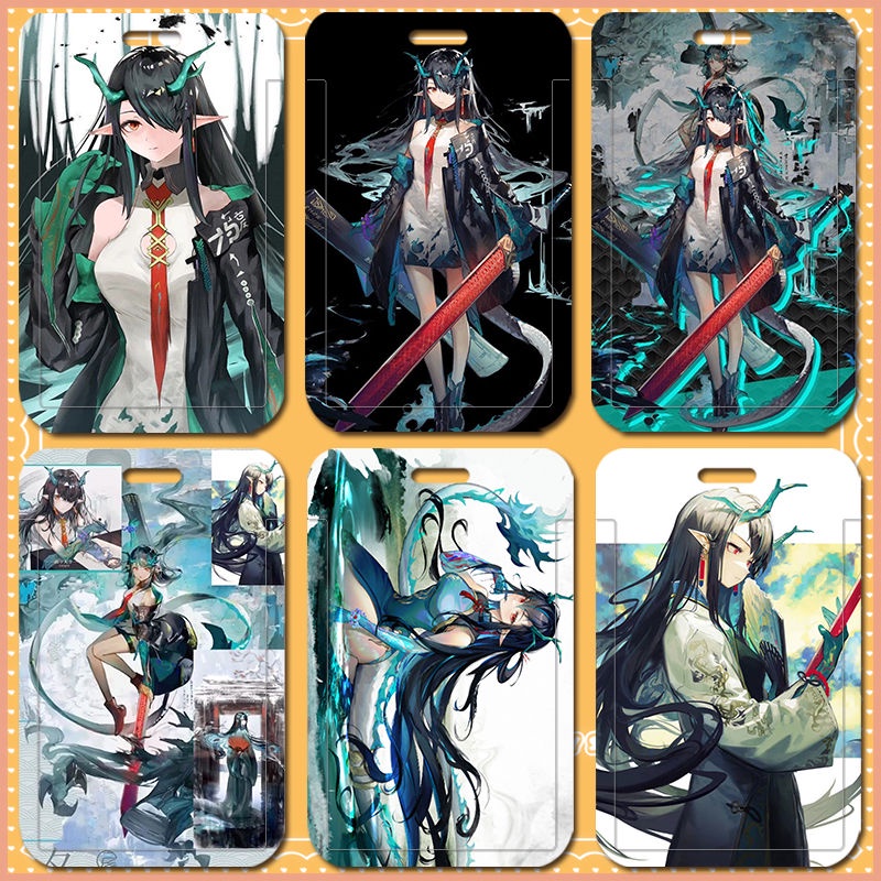 กระเป๋าใส่นามบัตร ลายการ์ตูนอนิเมะ Arknights Dusk DIY สําหรับนักเรียน ...