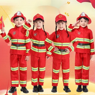 ชุดเสื้อผ้านักดับเพลิง ขนาดเล็ก แบบมืออาชีพ สําหรับเด็กอนุบาล 2023