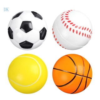 Dk ลูกบอลบีบ ยืดหยุ่น นิ่ม คลายเครียด ของเล่นสําหรับเด็ก และผู้ใหญ่ 6 ชิ้น