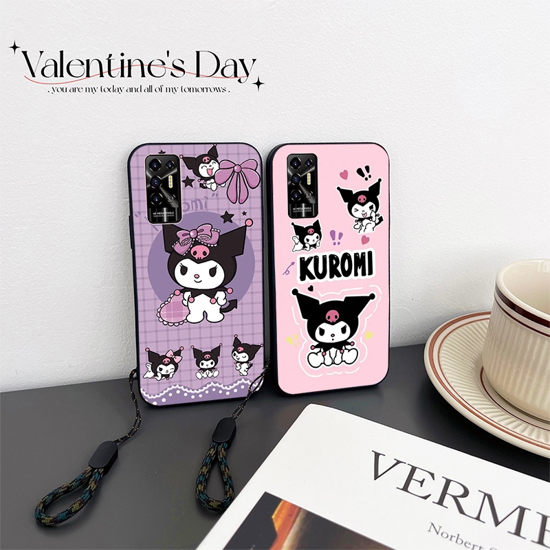 tecno-pova-2-เคสโทรศัพท์ป้องกัน-kuromi-น่ารัก