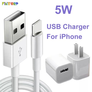 สายชาร์จ+หัวชาร์จ 5W สายชาร์จ ใช้สำหรับ For iphone 11 12 13 14 7 8 XR X XS USB cable charge Adapter หัวชาร์จ