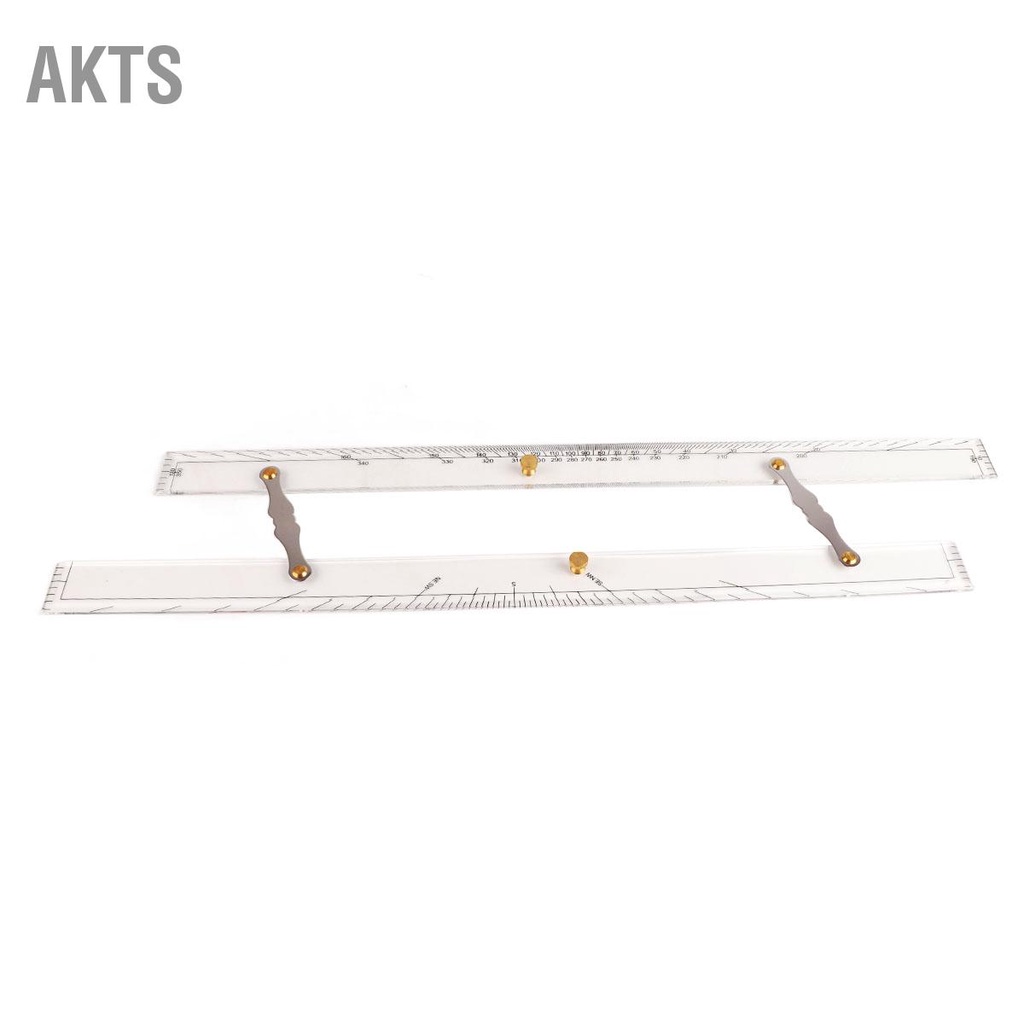 akts-ไม้บรรทัดขนานนำทางทางทะเลมาตราส่วนที่ชัดเจนความแม่นยำสูงความโปร่งใสเรือเรือวาดไม้บรรทัดขนาน