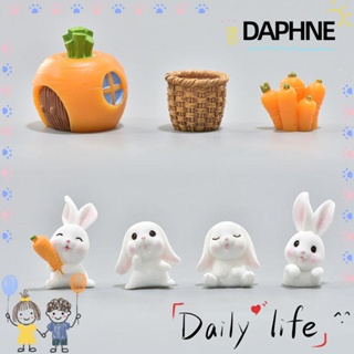 Daphne ตุ๊กตากระต่ายเรซิ่นขนาดมินิ Diy สําหรับตกแต่งสวนกระต่าย