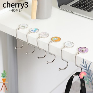 Cherry3 ตะขอเกี่ยวกระเป๋านักเรียน แบบพกพา รับน้ําหนักได้มาก ไร้รอยต่อ สําหรับนักเรียน 2 ชิ้น