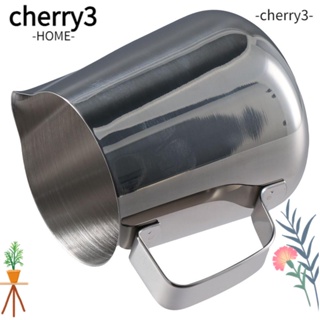 Cherry3 ชุดเหยือกตีฟองนม เอสเปรสโซ่ กาแฟ ลาเต้ สเตนเลส ทนทาน 12 ออนซ์ 350 มล. 18 ชิ้น