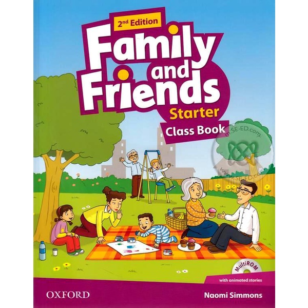 bundanjai-หนังสือเรียนภาษาอังกฤษ-oxford-family-and-friends-2nd-ed-starter-class-book-multi-rom-p