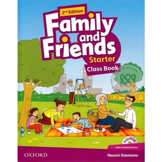 Bundanjai (หนังสือเรียนภาษาอังกฤษ Oxford) Family and Friends 2nd ED Starter : Class Book +Multi-ROM (P)