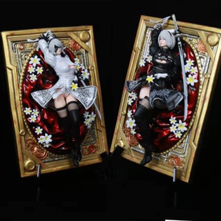 [Spot delivery] Neil mechanical Ji photo frame 2B little sister statue gk hand-made animation second beauty goddess ornaments FC8P