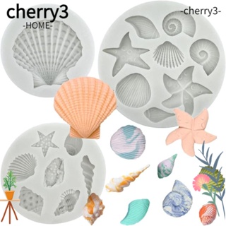 Cherry3 แม่พิมพ์ซิลิโคน รูปปลา สีเทา สําหรับทําเค้กช็อคโกแลต ฟองดองท์ 3 ชิ้น
