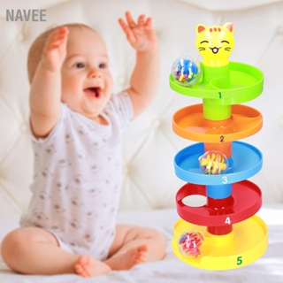 NAVEE 5 Layer Ball Drop Roll Swirling Tower Toy Educational Activity Toddler Ramp