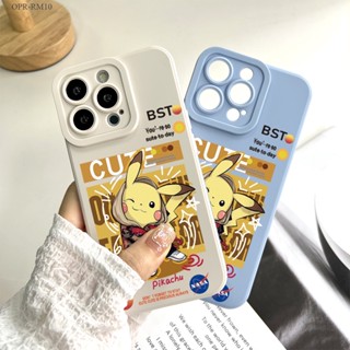 Realme 10 9 9i 8 8i 6i 5 5S 5i Pro Plus Pro+ 4G 5G เคสเรียวมี สำหรับ Cartoon Pikachu เคส เคสโทรศัพท์