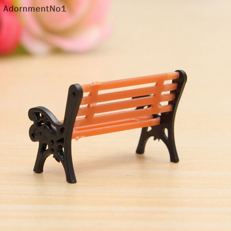 adornmentno1-ม้านั่งสวนจิ๋ว-งานฝีมือ-สไตล์แฟรี่-สําหรับตกแต่งบ้านตุ๊กตา