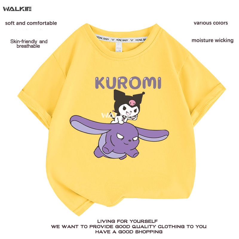 walkie-เสื้อยืดแขนสั้นลําลอง-ผ้าฝ้าย-พิมพ์ลายการ์ตูนอนิเมะ-cinnamoroll-น่ารัก-ทรงหลวม-เหมาะกับของขวัญวันเกิด-แฟชั่นฤดูร้