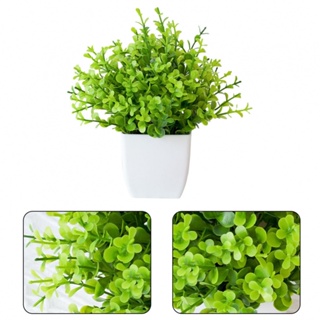 Artificial Bonsai Plant Decor 19x16cm 1pc Green Brand New Home Decoration