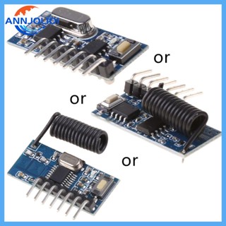 Ann โมดูลถอดรหัสรับสัญญาณ 433mhz RF 433mhz ไร้สาย 4 ช่อง เอาท์พุต Diy สําหรับรีโมตคอนโทรล 1527 Encodin