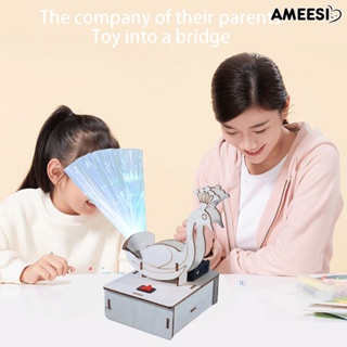 Ameesi 1 ชุด การสาธิต การสอน ของเล่น การแก้ปัญหา พัฒนาการทางสติปัญญา DIY นกยูง บังโคลนหาง เด็ก ของเล่นทางกายภาพ ของเล่นเด็ก