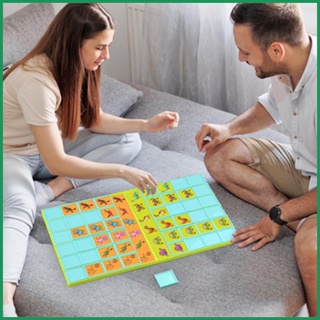 ของเล่นเพื่อการศึกษาสำหรับเด็กการ์ด Dinosaur Flip Fun เกมกระดานผู้ปกครองและเด็ก Xiao Xiao Le เกมโต๊ะต่อสู้คู่