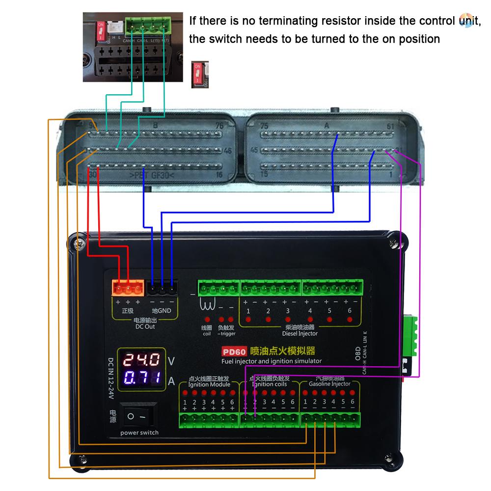 fash-บอร์ดทดสอบแพลตฟอร์มการบํารุงรักษา-ecu-หัวฉีดน้ํามันเชื้อเพลิง-pd60-สําหรับเบนซิน-และ-derv