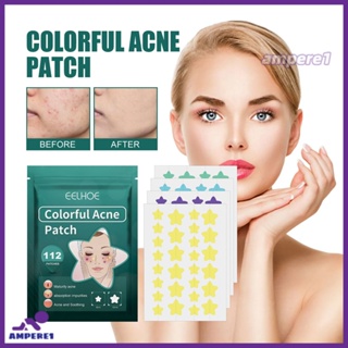 Eelhoe 112 Patches Acne Patch Fade Acne Imprint Repair Oxy Acne Pimple บรรเทาอาการปวด Moisturzing Facial Skin Breathable Invisible Paste Face Care -AME1