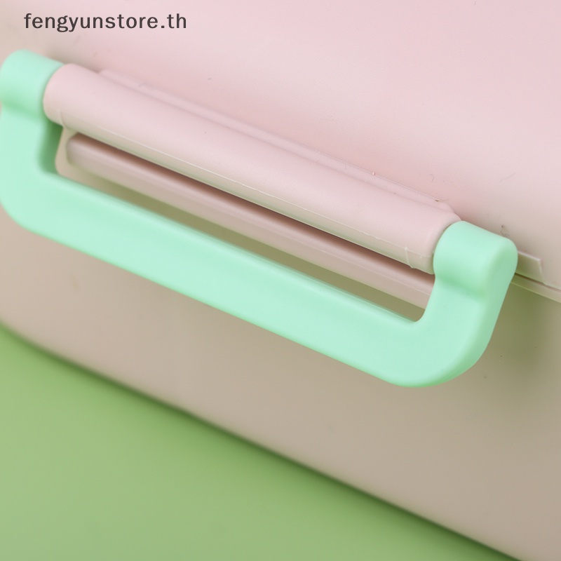 yunstore-กล่องอาหารกลางวัน-ลายการ์ตูน-2-ช่อง-เกรดอาหาร-ทําความสะอาดง่าย-ไม่มีกลิ่น-th