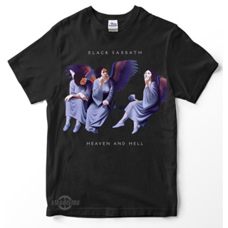 YF41 เสื้อยืดพรีเมี่ยม พิมพ์ลายวง sabbath 2 HEAVEN AND HELL สีดํา สําหรับผู้ชาย