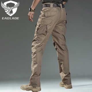 Eaglade กางเกงคาร์โก้ยุทธวิธี สําหรับผู้ชาย Kahki Ix8