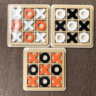 Xo Triple Tic-Tac-Toe เกมกระดานลําลอง สีสันสดใส ของเล่นสําหรับเด็ก