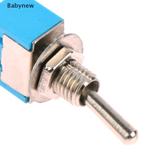 &lt;Babynew&gt; สวิตช์โยกเปิดปิด ขนาดเล็ก MTS-101 2 Pin SPST 2 ตําแหน่ง 6A 125V 250 AC 1 ชิ้น