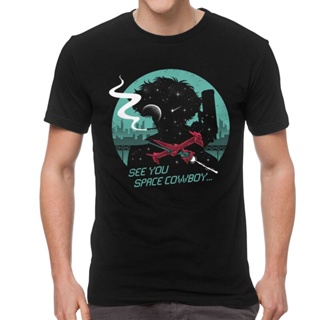 GOOD YFMens T-Shirts classic and unique s Space Cowboy Spike Funny smoke cowboy bebop Short Sleeve Cool Tee Tops Merch