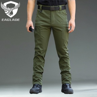 Eaglade กางเกงคาร์โก้ยุทธวิธี ผู้ชาย IX9Stretch สีเขียว ยืดหยุ่น กันน้ํา