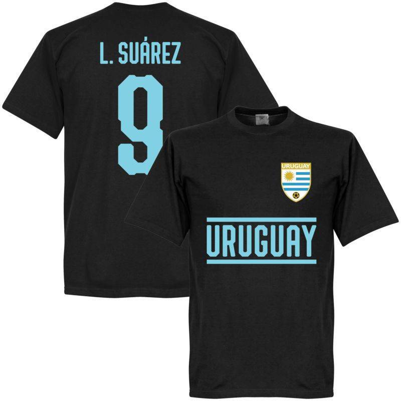 hot-tshirts-เสื้อยืดคอกลม-แขนสั้น-พิมพ์ลาย-o-o-world-cup-uruguay-jersey-fans-suarez-bentancur-สีดํา-พลัสไซซ์-สําหรับทุก
