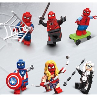 ชุดของเล่นตัวต่อ ภาพยนตร์นักบินอวกาศ Marvel Spiderman MOC ขนาดเล็ก ของขวัญวันเกิด สําหรับเด็ก