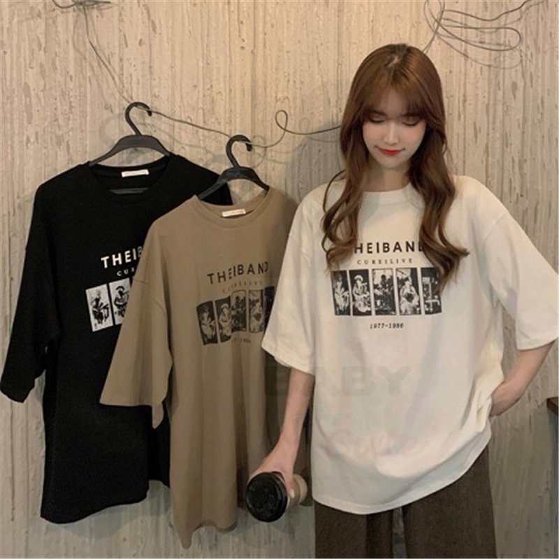 bbsc-เสื้อยืดวินเทจ-oversize-ลายเท่ๆใส่ได้ทั้งชายหญิงสกรีนลาย-the-band-a47