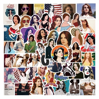 สติกเกอร์ ลายกราฟฟิตี้ Lana Del Rey กันน้ํา สําหรับตกแต่งแล็ปท็อป หมวกกันน็อค สเก็ตบอร์ด DIY 50 ชิ้น