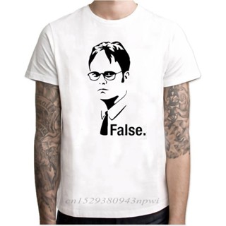 【hot sale】เสื้อยืดคอกลม แขนสั้น พิมพ์ลาย The Office Dwight Schrute Tv Series สไตล์ฮาราจูกุ สําหรับผู้ชาย