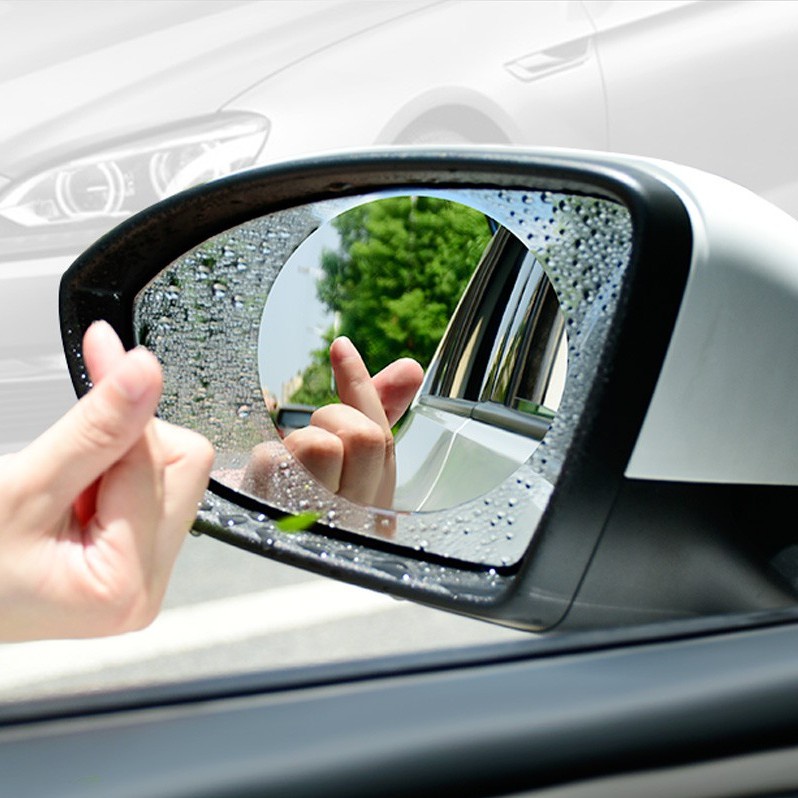 ส่งจากไทย-493-ฟิล์มกันน้ำติดกระจกมองข้างรถยนต์-rearview-mirror-rain-proof-film-1-ชุด-มี-2-แผ่น