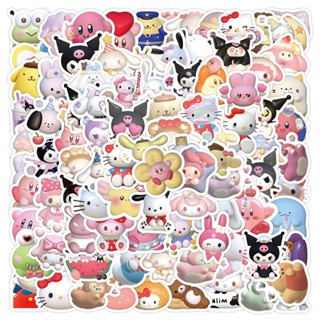 SANRIO สติกเกอร์ ลายการ์ตูน Kulomi 3D กันน้ํา สําหรับตกแต่งแล็ปท็อป