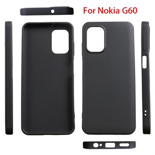 เคสโทรศัพท์มือถือ ซิลิโคนนิ่ม TPU สีดํา สําหรับ Nokia G60 5G