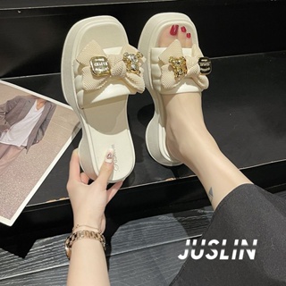 JUSLIN  ร้องเท้า รองเท้าแตะ รองเท้าแฟชั่น สะดวกสบาย สไตล์เกาหลี แฟชั่น ด้านล่างหนา 2023 ใหม่ 051501 Comfortable Unique ins ทันสมัย B28G0EM 37Z230910
