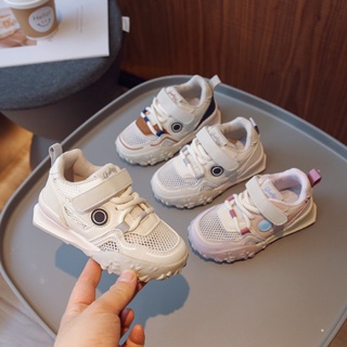 [Do Re Mi] เด็กชายและเด็กหญิงรองเท้าผ้าใบตาข่ายระบายอากาศแบบสบาย ๆ ใหม่