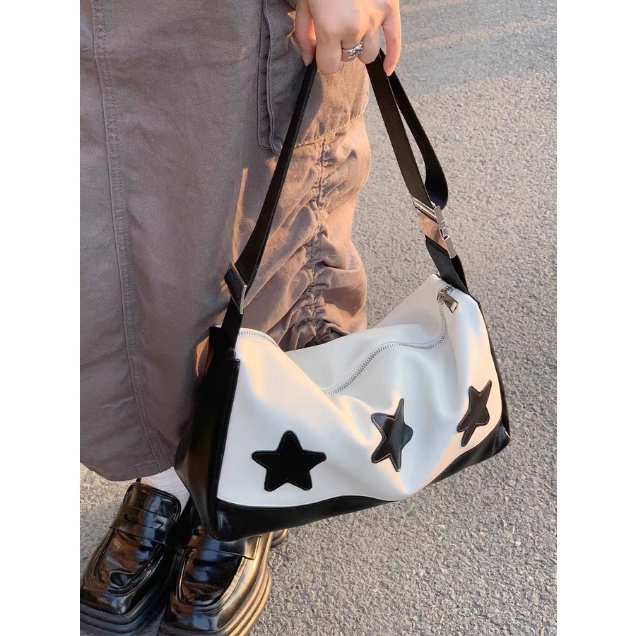 กระเป๋าสตรี-hot-sale-กระเป๋า-ไหล่กระเป๋า-y2k-ดีไซน์รูปดาว-รูปแบบใหม่-ความจุขนาดใหญ่-กระเป๋าหิ้ว