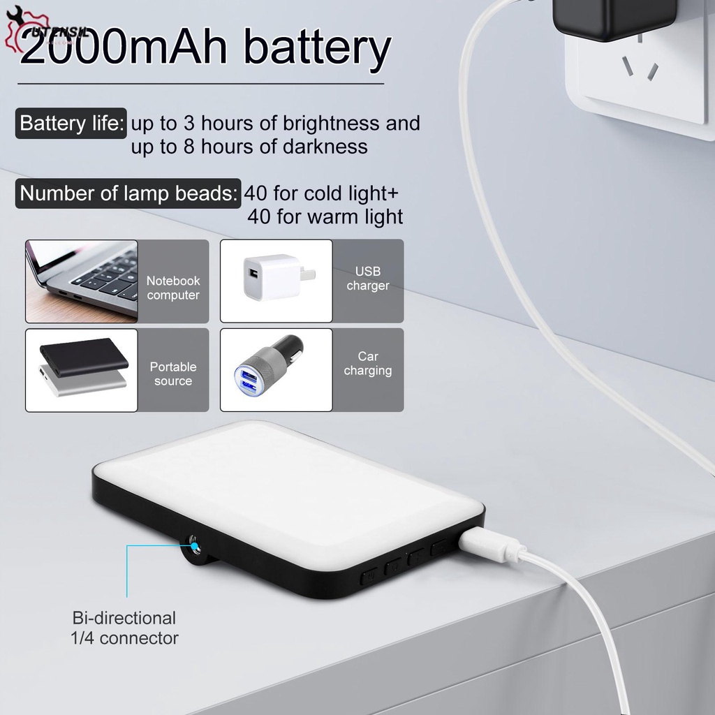 ไฟเซลฟี่-led-80-ดวง-พร้อมขาตั้งโทรศัพท์-3000-ถึง-6500k-หรี่แสงได้-8-ระดับ-ชาร์จ-usb