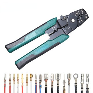 Cold Press Pliers Multi-Function Crimping Pliers Wire Stripper Car Connector Bolt Cutter Repair Handle Tool